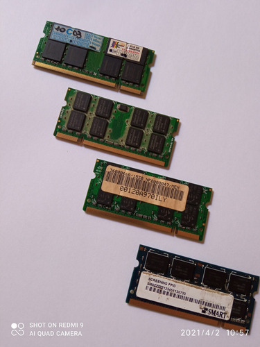 Memória Ddr2 800 Ou 667 Notebook Dell Positivo Acer Lg (Usado)