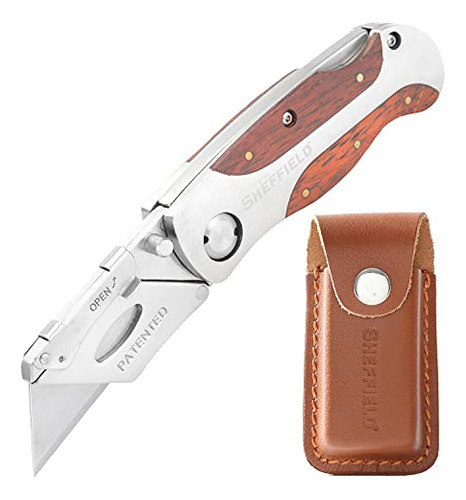 Sheffield 12818 Ultimate Lock Back Utility Knife Con Funda D