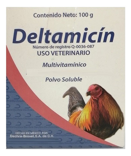 Deltamicin Multivitaminico Para Aves 100 Gr 