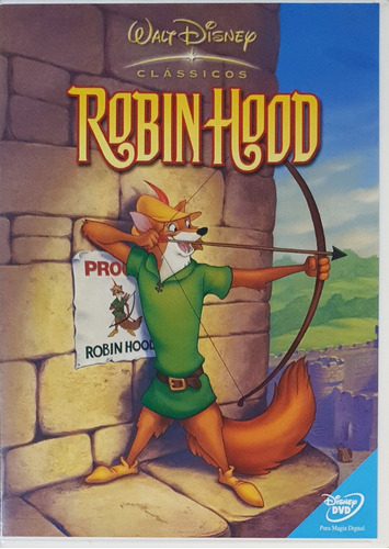 Dvd Robin Hood Animação Disney Impecável Original