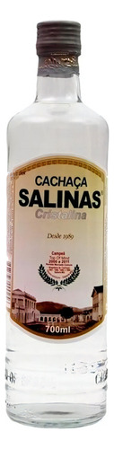 Cachaça Cristalina Salinas Garrafa 700ml