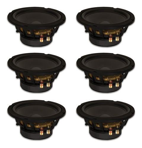 6 goldwood Sound Gw-8pc-4 heavy Duty 4ohm 8  Woofers 330 vat