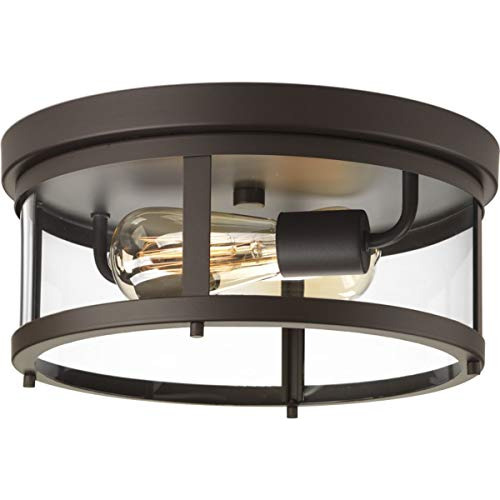 Progress Lighting P550021020 Gunther Flush Mount Brown