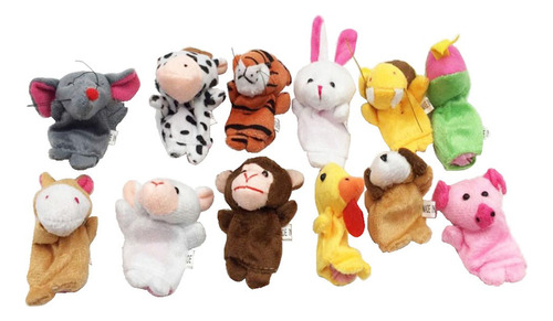 * Conjunto De 12 Piezas De Marionetas De Dedo De Dibujos