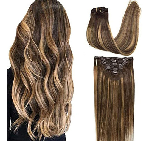 Clip De Extensiones De Cabello Goo Goo En Ombre Marron Choc