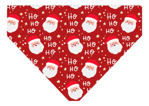 Bandana Para Mascotas Diseño Navidad Santa Claus