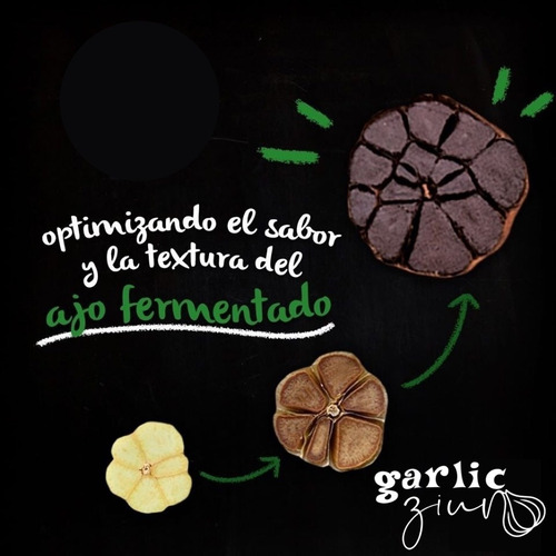 Ajo Negro Orgánico Los Rancheros 8 Cabezas(4 Bolsas De 2 Pz)