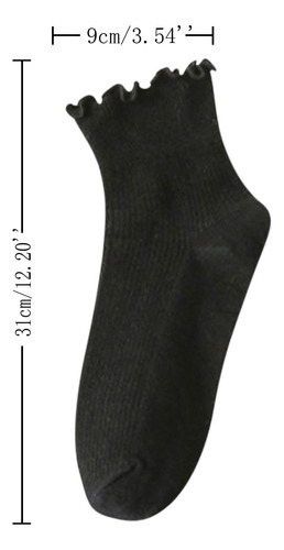 N 3 Pares De Calcetines Cortos De Color Liso Con Oreja De Ma