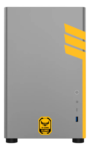 Gabinete Gamer Xtreme Pc Gaming Tuf Edition Cxttu985gy Micro Torre Micro Atx/itx Usb-c Cristal Templado Gris
