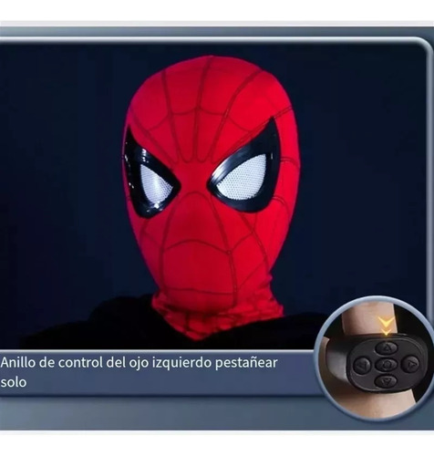 Máscara De Spider-man, Ojos En Movimiento, Destellos. Rr1