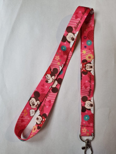 Lanyard Disney Minnie Y Mickey Mouse 44cm 