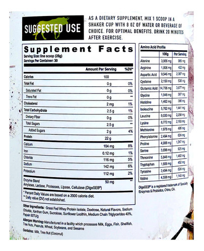 Whey Protein Farm Fed Salted Caramel 30 porções Axe & Sledge