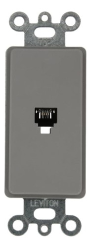 Leviton 40649gy Decora Insert 6p4c Terminales De Tornillo Gr