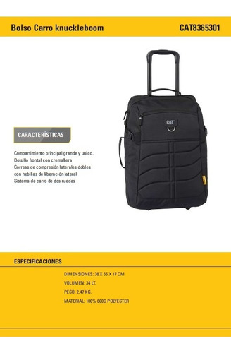 Bolso Carro Knuckleboom Caterpillar 8365301 Negro