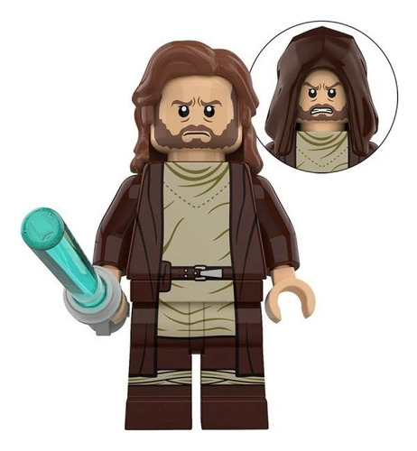 Chaveiro Lego Artesanal Star Wars Vários Personagens Geek Obi Wan 2 Boneco