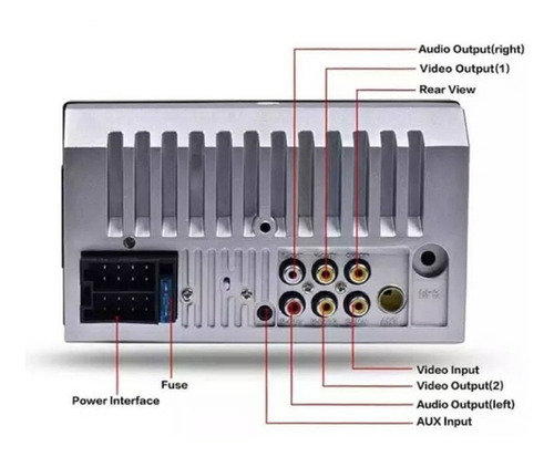 Reproductor De Pantalla Doble Din 7 Pulgadas Bluetooth Usb