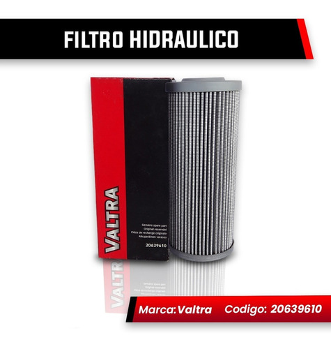Filtro Hidráulico Para Tractores Valtra Serie Bh 31539610