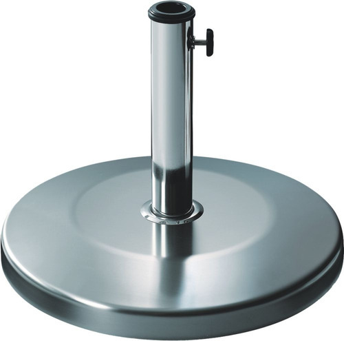 Base Para Ombrellone Redonda Aço Inox 37x48cm Bel Lazer