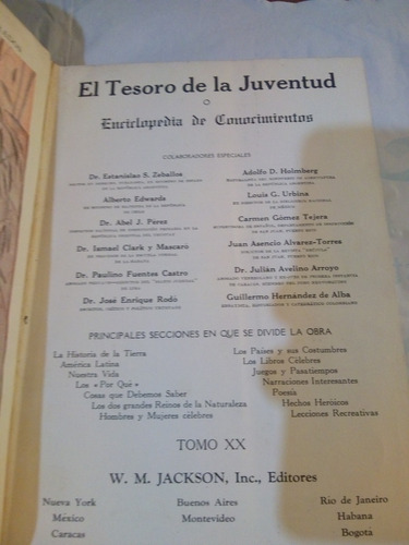 El Tesoro De La Juventud Enciclopedia De Conocimientos N° 20