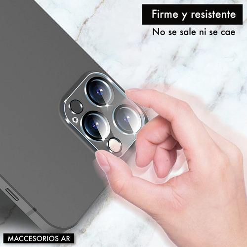 Imagen 7 de 9 de Vidrio Templado Para Cámara Compatible iPhone Varios Modelos