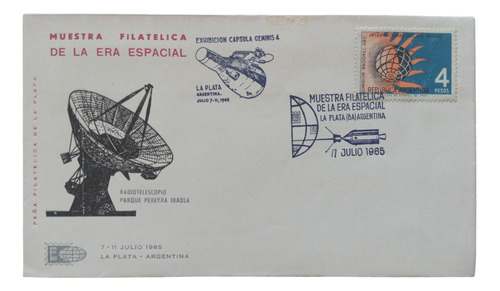 Muestra Fil Era Espacial 1965 Geminis 4 Filatelia La Plata