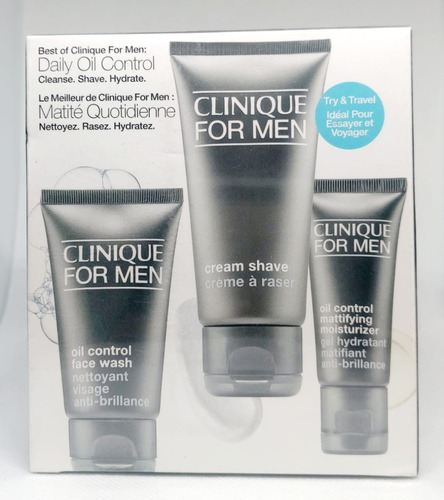 Clinique For Men Kit Rutina Diaria Piel Hidratada Sin Brillo