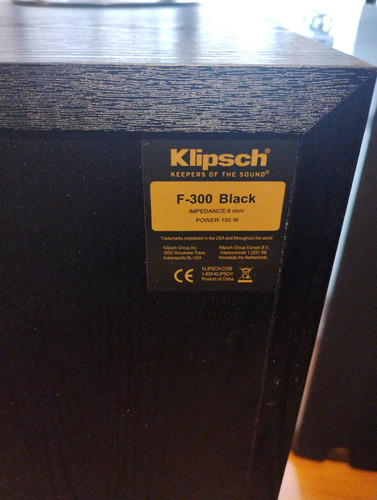 Bocina Klipsch Negra F300 Negro (Usado)