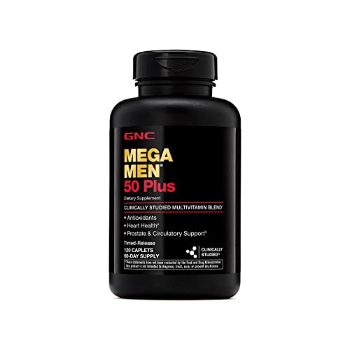 Gnc Mega Men 50 Plus Multivitamin - 60 K5pln