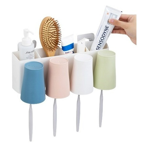 Organizador Para Cepillos De Dientes Con Vasos 1020