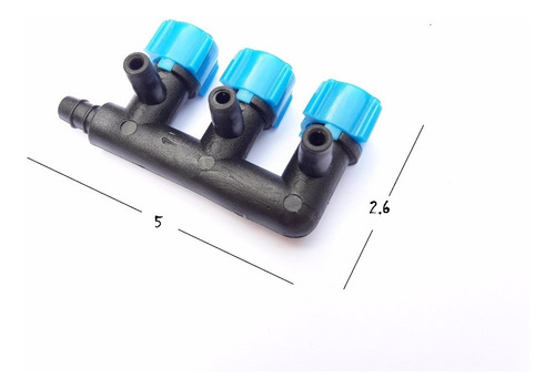 Accesorios Para Acuarios - Válvula 3 Salidas Control De Oxig