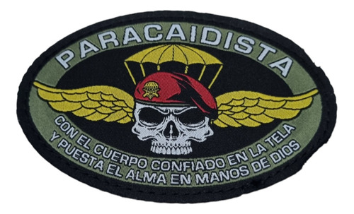 Parche Bordado Abrojo Paracaidista Sog Team Militar Campera