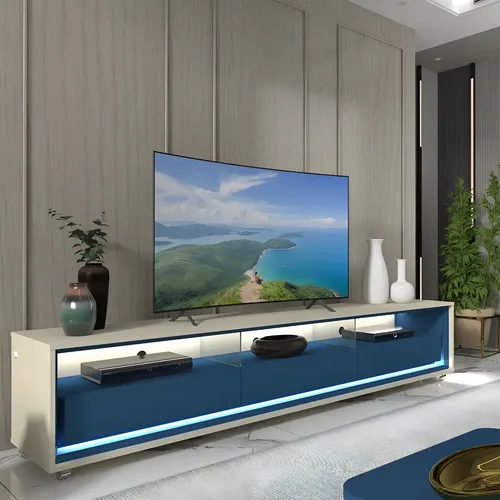 Rack Para Tv Até 85 Polegadas Com Led Com Rodízios Ac