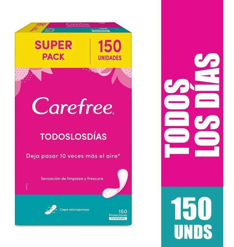 Protectores Carefree 150 Unidad