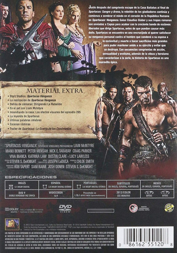 Spartacus La Serie 2 Temporadas Completas Y Precuela Dvd (Usado)