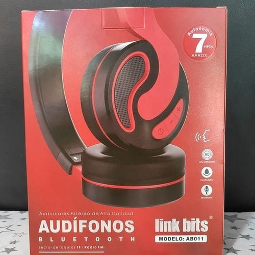 Audífonos Link Bits, Bt, Fm, Tf, Mp3, Manos Libres, Bg-099