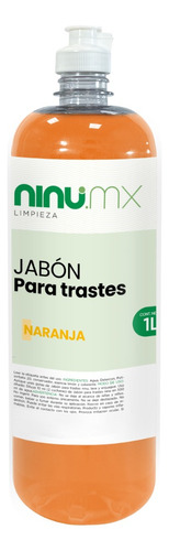 Jabon Liquido Para Trastes Ninu 1 Litro Desengrasante Aroma Naranja