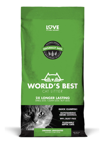 Worlds Best Cat Litter Original Sin Perfume De 8 Libras, In.