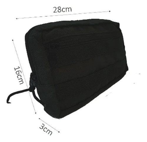 Bolso Tático Modular Molle Horizontal Grande Tan