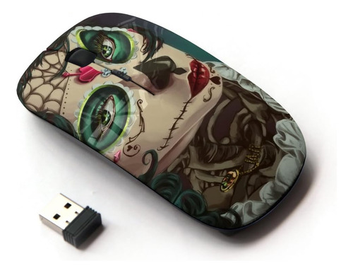 Koolmouse [mouse Óptico Inalámbrico 2.4g [candy Skull Hallow