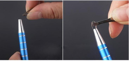 Imagen 8 de 9 de Lápiz Micro Navaja Doble Filo Prof. Barbería + 20 Repuestos