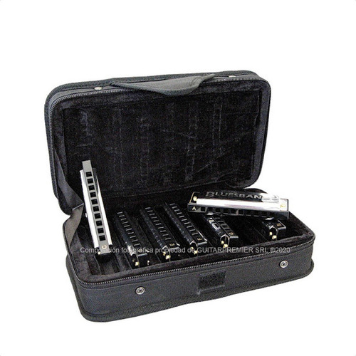 Set Armonicas Hohner Bluesband 7 Tonos Diatonica 20 Voces