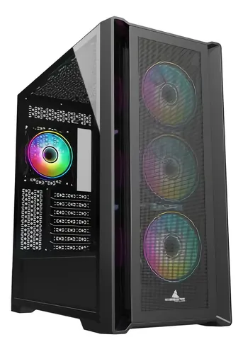 Case Atx Gamer Iceberg Titan M16 Plus Negro 7 Vents Argb