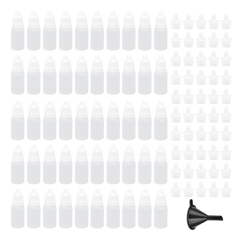 Botellas Cuentagotas, 50 Unidades, 10 Ml, Vacías, De Plástic