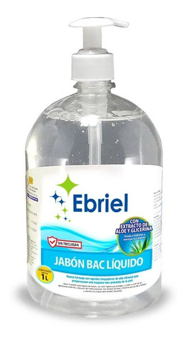 Jabon Bac Liquido Frasco 1lt - Ebriel