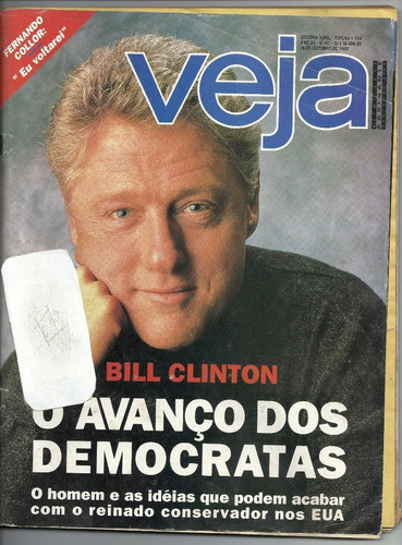 Revista Veja Nº 1259 - Bill Clinton O Avanço Dos Democrat Ej