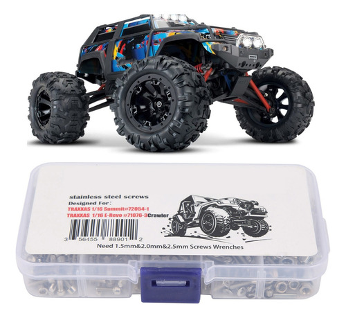 · Coche Tornillos Kit Acero Inoxidable Rc For Traxxas Erevo