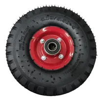 Comprar Caucho Rueda Con Tripa Y Rin 3.50-4 Eje 20mm Para Carretilla
