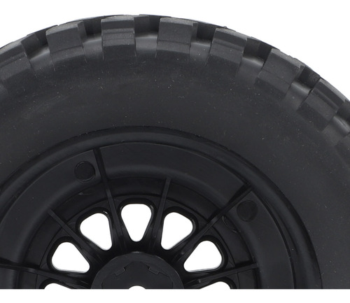 Llantas De Coche Rc, 4 Unidades, Excelente Agarre, Goma, Plá