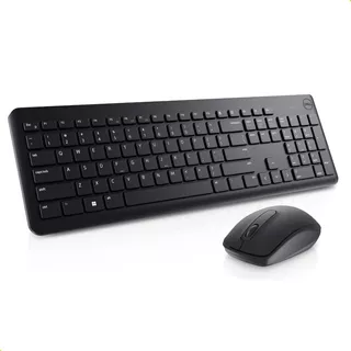 Kit Teclado E Mouse Dell Sem Fio Km3322w Wireless Preto