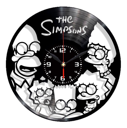 Reloj De Pared De Disco De Vinilo Los Simpson